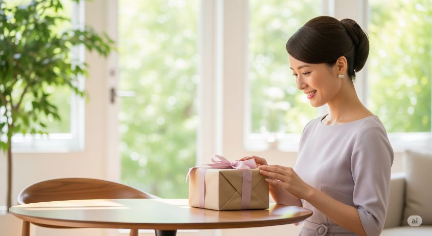 50代女性が本当に喜ぶプレゼントのアイデアをまとめた記事のサムネイル